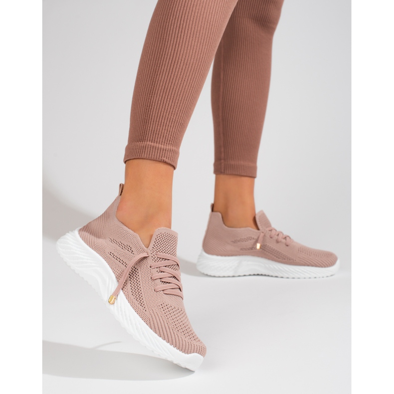 Textil-Sportschuhe für Damen Shelovet puderrosa 1