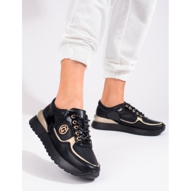 Shelovet Damen Leder Seekers schwarz 1