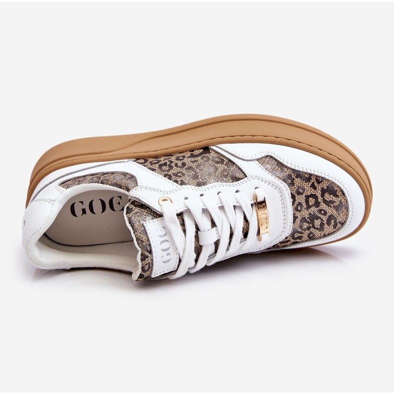 Damen Bequeme Sportschuhe GOE LL2N4052 Weiß-Beige 1