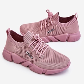 Damen Leichte Turnschuhe Memory Foam System Big Star JJ274266 Pink rosa 1