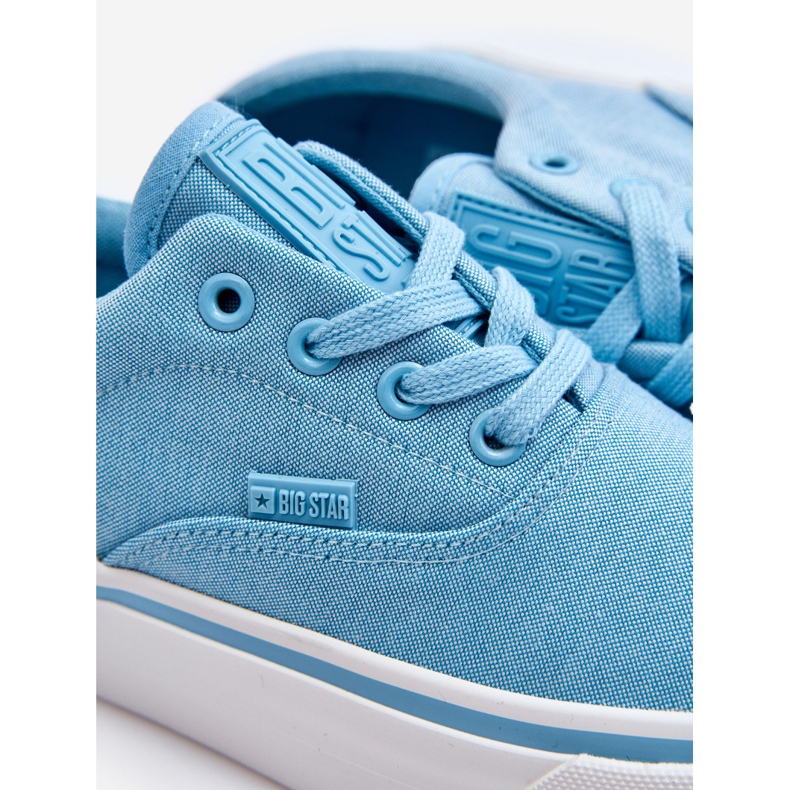 Big Star Fabric Plateau Sneakers LL274146 Hellblau 1