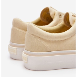 Big Star Fabric Plateau Sneakers LL274144 Hellgelb 2