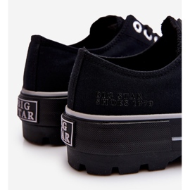 Plateau-Sneaker aus Stoff Big Star LL274149 Schwarz 2