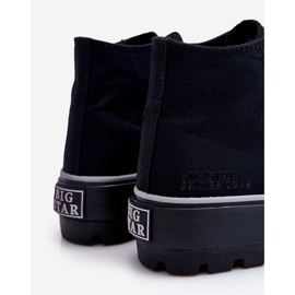 High Textil Plateau Sneakers Big Star LL274155 Schwarz 1