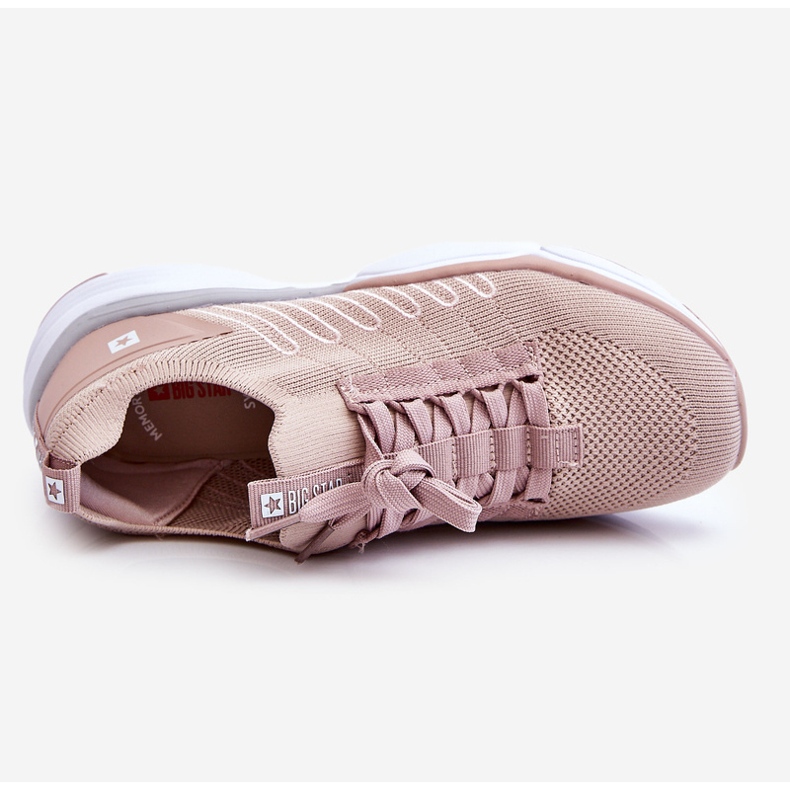 Sportschuhe zum Hineinschlüpfen für Damen Memory Foam System Big Star LL274A141 Nude rosa 1