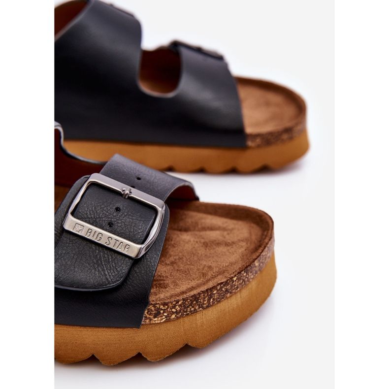 Klassische Damen Big Star Hausschuhe LL274477 Schwarz 1