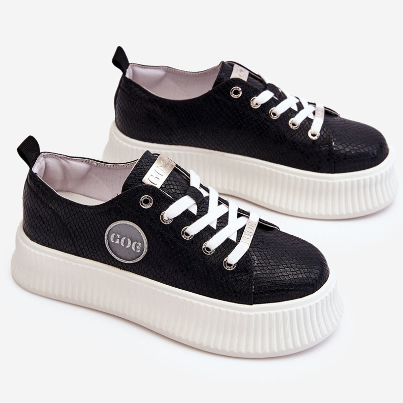 Damen Turnschuhe Sportschuhe GOE JJ2N4127 Schwarz 1