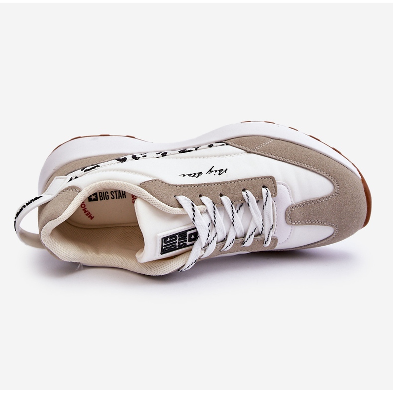 Damen Sneakers Memory Foam System Big Star LL274957 Weiß 1