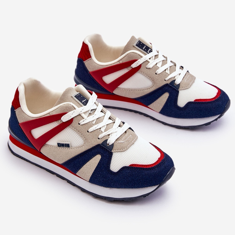 Bequeme Damen-Sneaker Memory Foam Big Star LL274950 Rot 1