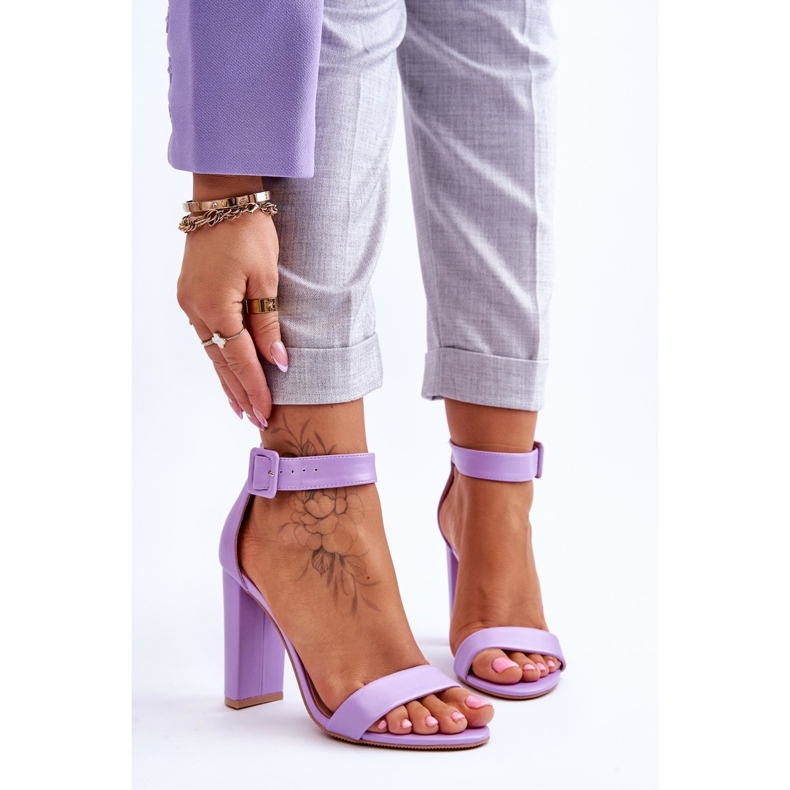 Lila Georgina High Heel Sandalen violett 1