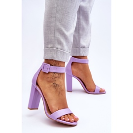 Lila Georgina High Heel Sandalen 2