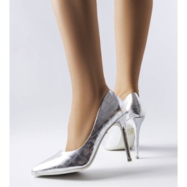 PA1 Silbernadeln mit Raison-Prägung verziert silber- 1