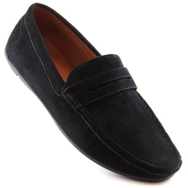 Herren-Slipper aus schwarzem Wildleder McKeylor 2259 1