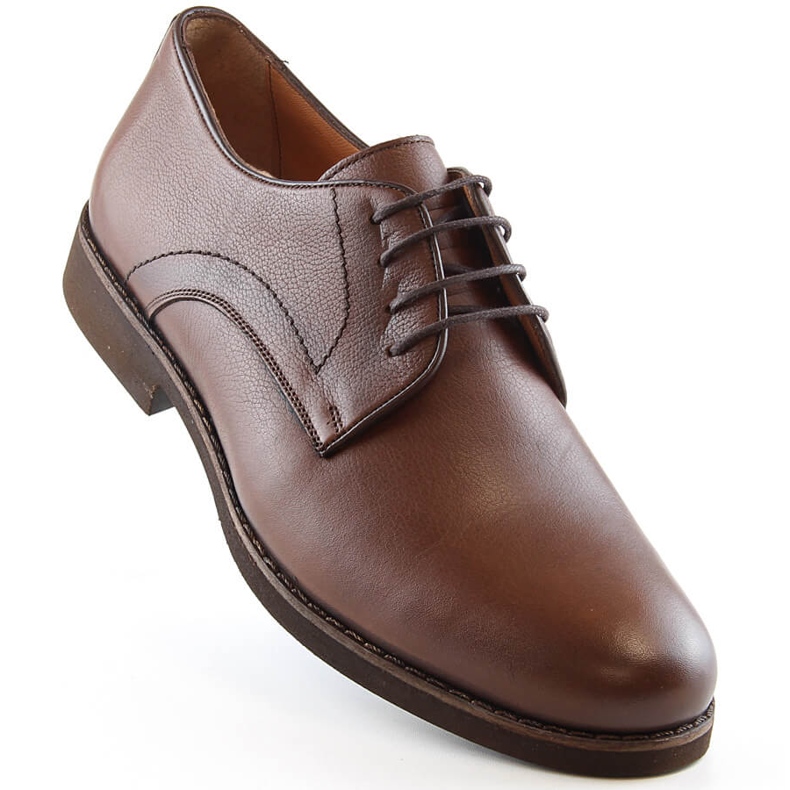 Herrenschnürschuhe aus braunem Leder T.Sokolski W21-903 1