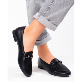 VINCEZA schwarze Damenloafer 2