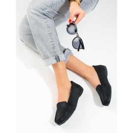 Vinceza Damen-Slipper aus schwarzem Leder 1