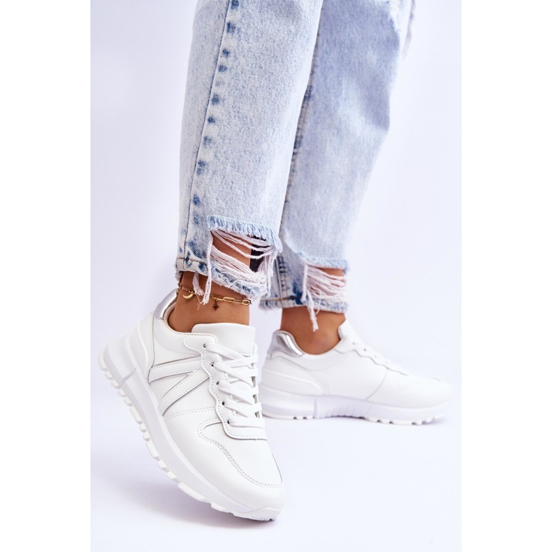 Low-Top-Sportschuhe für Damen Weiß Elliot 2