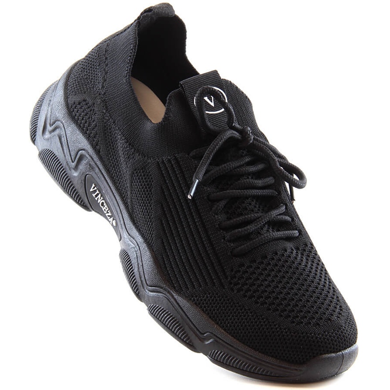 Schwarze Damen-Slipper-Sportschuhe Vinceza 13574 1