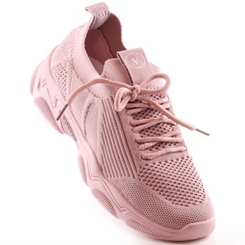 Sportschuhe für Damen zum Hineinschlüpfen in Puderrosa Vinceza 13574 1