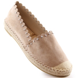 Damen-Espadrilles zum Hineinschlüpfen beige Vinceza 34595 1