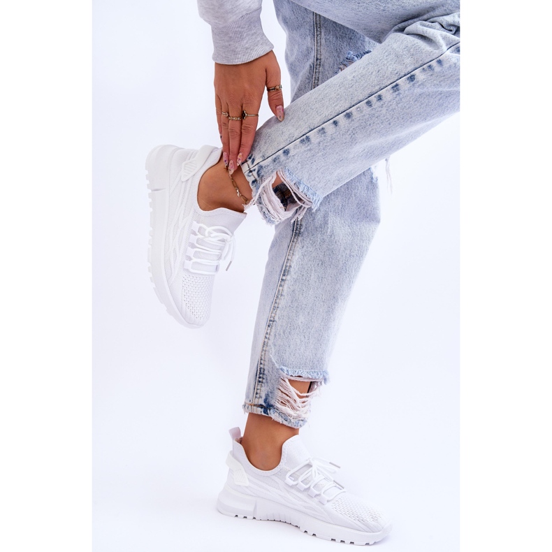 FB2 Slip-On Sports Sneakers für Damen White Rosett weiß 2