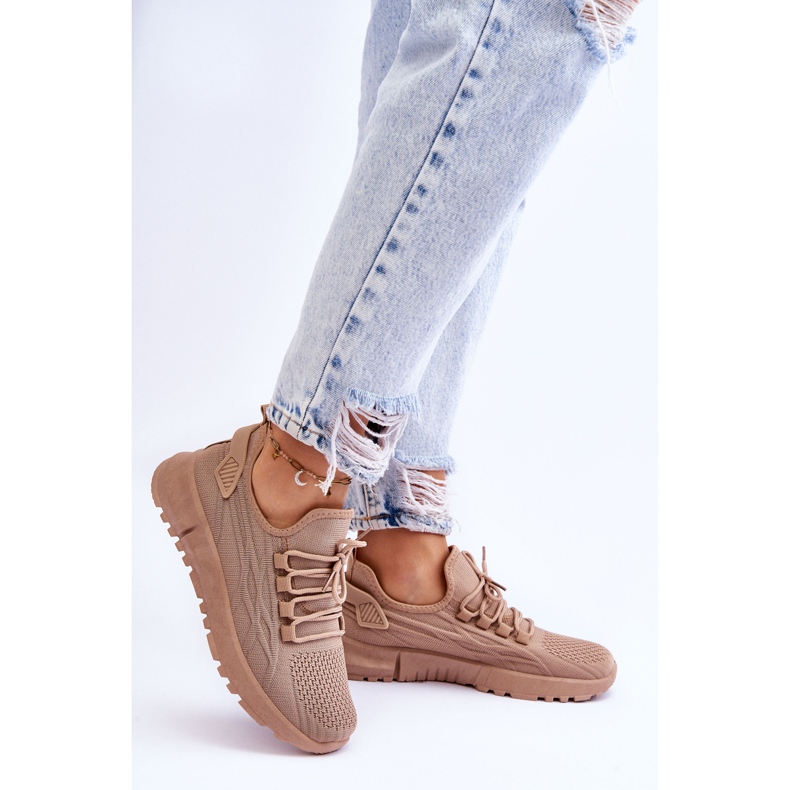 FB2 Damen-Sneakers zum Hineinschlüpfen Dunkelbeige Rosett braun 2