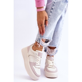 Bexley Damen Hohe Plateauschuhe Hellbeige 1