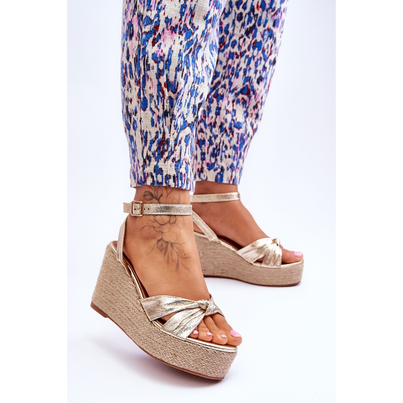 Gold Kendall Keilsandalen für Damen golden 2