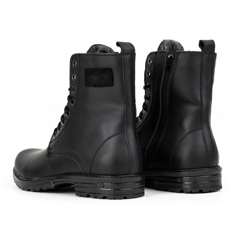 Polbut Herren-Chelsea-Stiefel aus polnischem Militärleder 2118S, schwarz 4