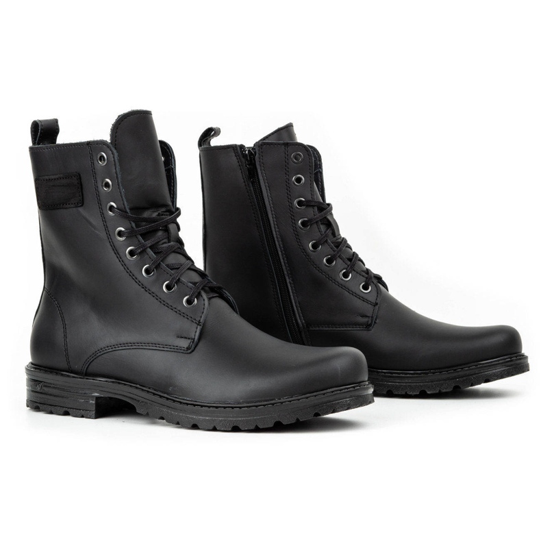Polbut Herren-Chelsea-Stiefel aus polnischem Militärleder 2118S, schwarz 2