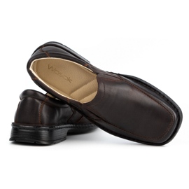 WASAK Herren-Slipper aus Leder 0114W braun 3