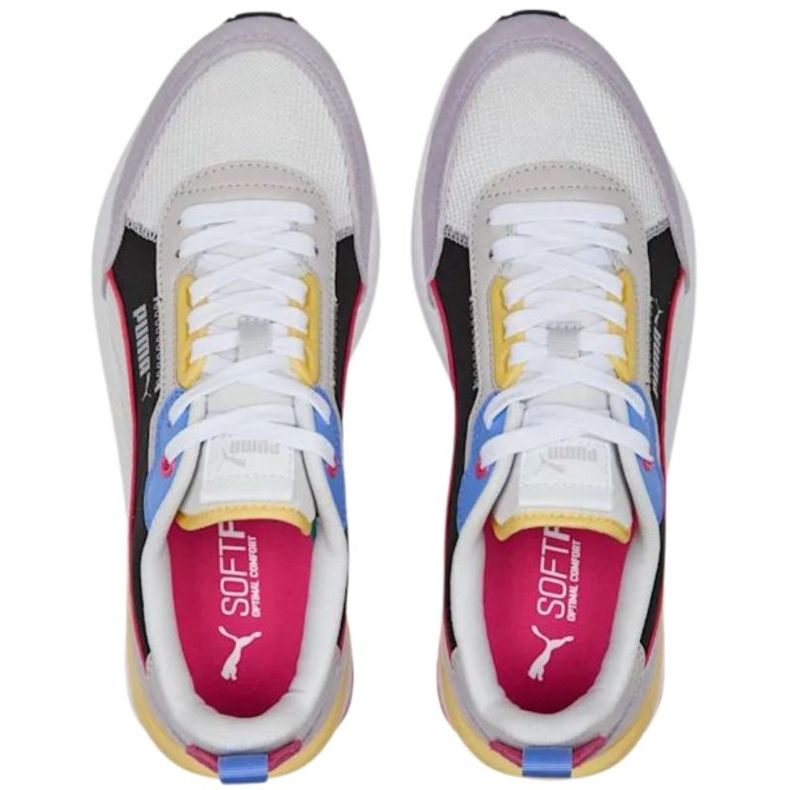 Puma R22 Schuhe beige-schwarz-lila 383462 24 mehrfarbig 1