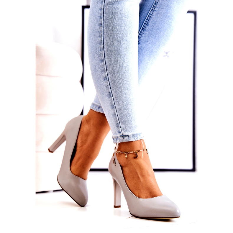 Pumps für Damen mit Absatz Grau Sergio Leone Campbell 2