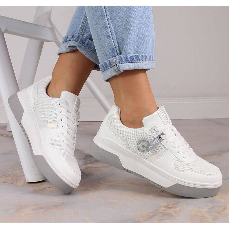Damen Sportschuhe geschnürt weiß Big Star LL274A024 1