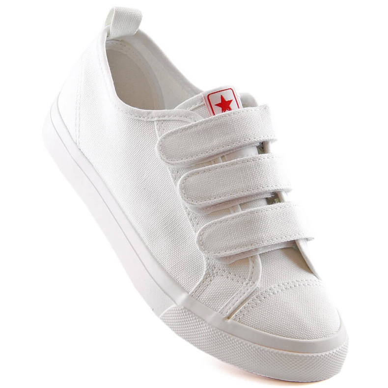 Kinder Sneaker mit Klettverschluss weiß News 5791 1