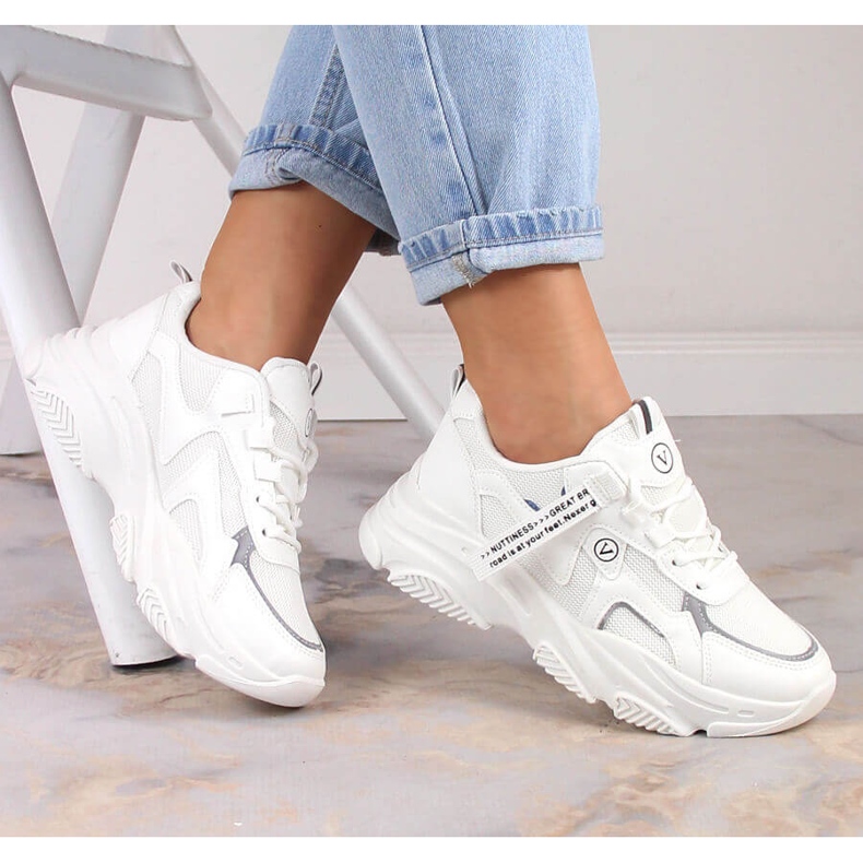 Damen Sportschuhe Turnschuhe weiß Vinceza 13584 1