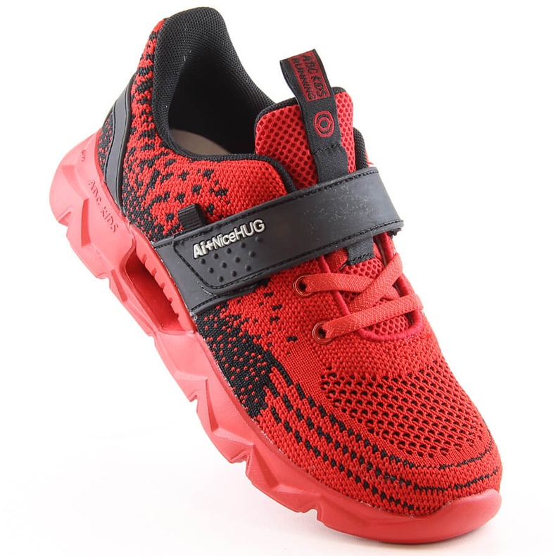 Atletico Rote Kinder-Sportschuhe mit Klettverschluss B91230217 schwarz 1