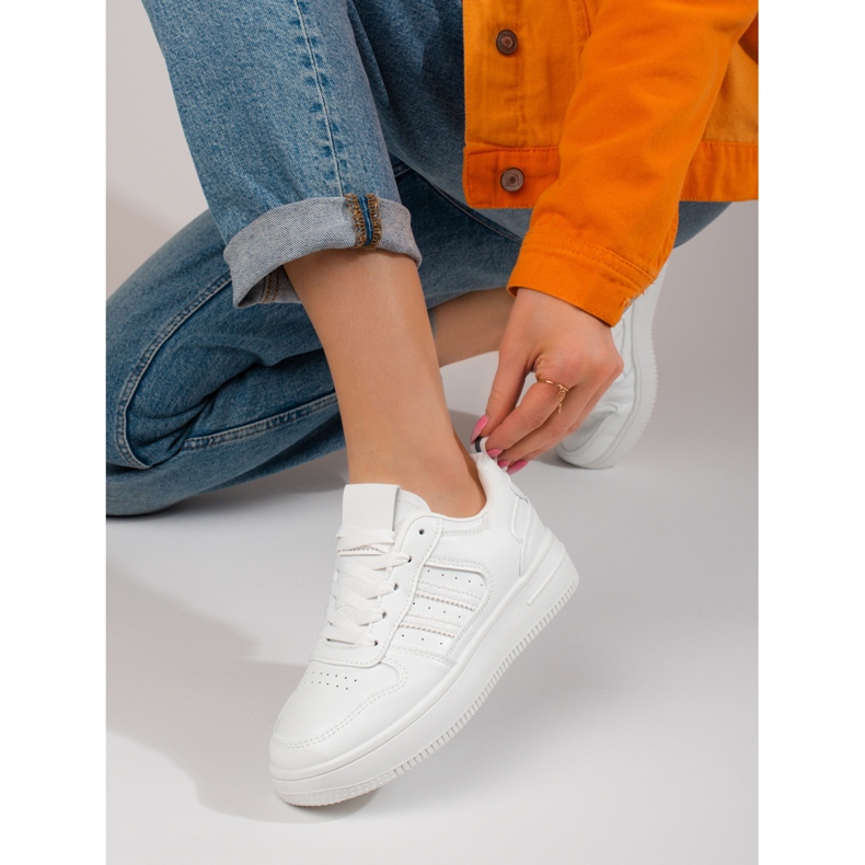 Weiße Shelovet-Sneaker für Damen 2
