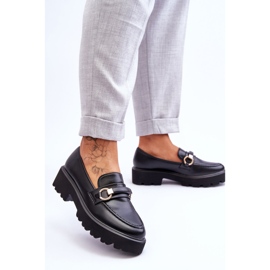 Damen-Leder-Slipper Schwarz Camerin 2