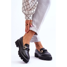 Damen-Leder-Slipper Schwarz Camerin 1