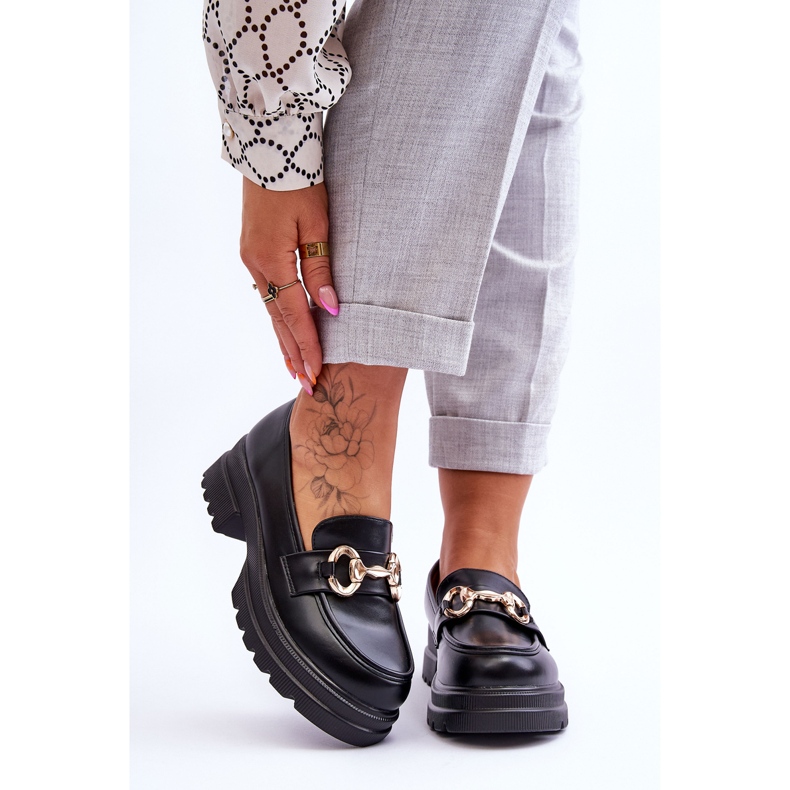 FJ1 Damen-Slipper aus Leder Schwarz Albie 1