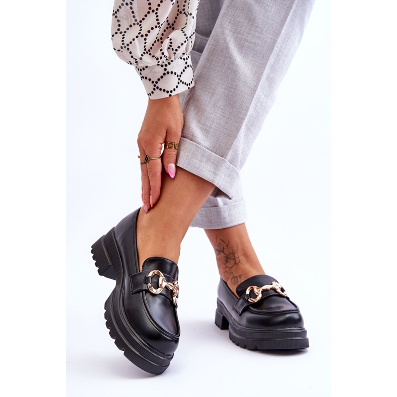 FJ1 Damen-Slipper aus Leder Schwarz Albie 2