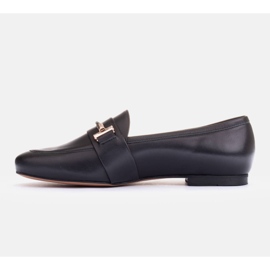 Marco Shoes Goldverzierte Loafer schwarz 1