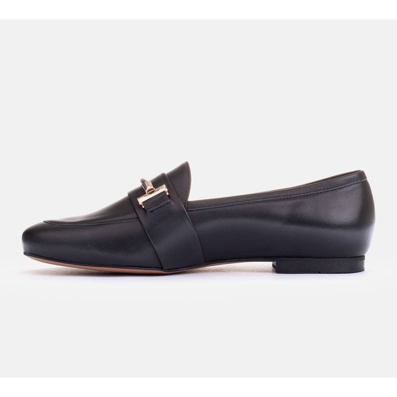 Marco Shoes Goldverzierte Loafer schwarz 1