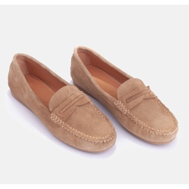 Marco Shoes Wildleder-Loafer beige 2