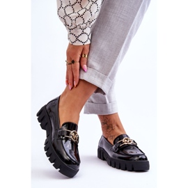 Vinceza Lackierte Damen-Loafer Schwarz Sanvi 2