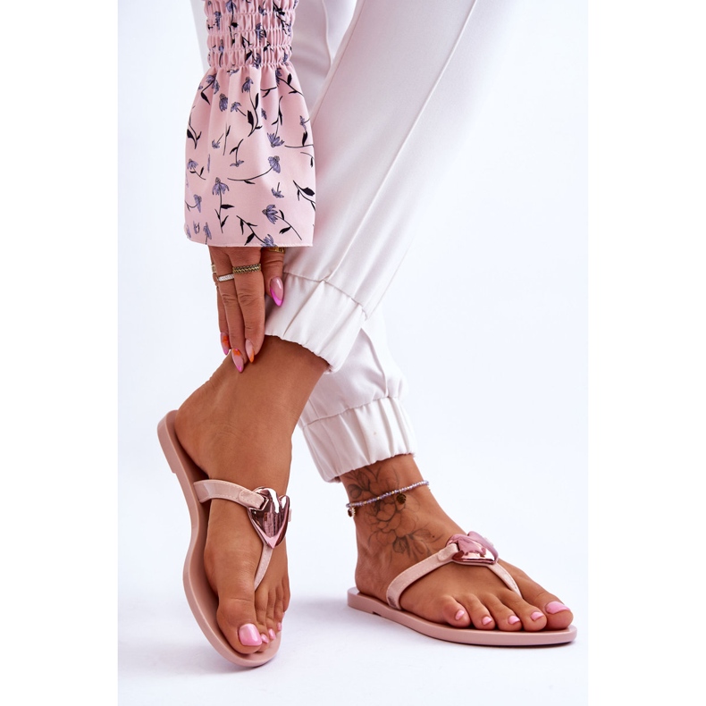 Vegane Flip-Flops für Damen ZAXY JJ285032 Nude rosa 2