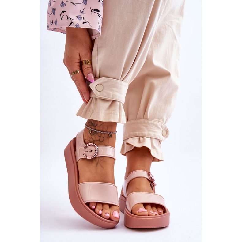 Duftende hypoallergene Sandalen ZAXY JJ285242 Nude rosa 1