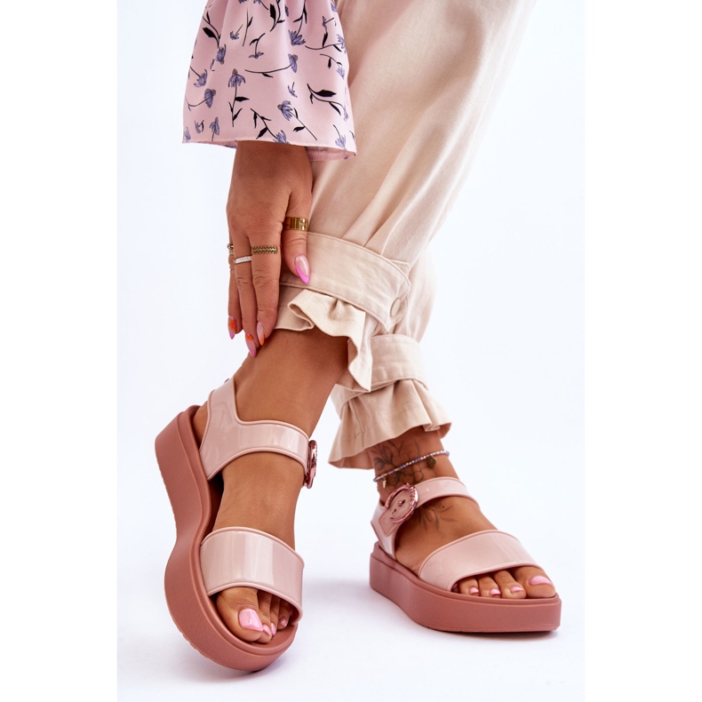 Duftende hypoallergene Sandalen ZAXY JJ285242 Nude rosa 2