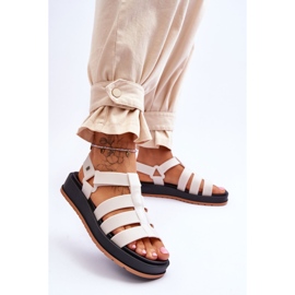 ZAXY Vegane Klettsandalen für Damen JJ285015 Hellbeige 2
